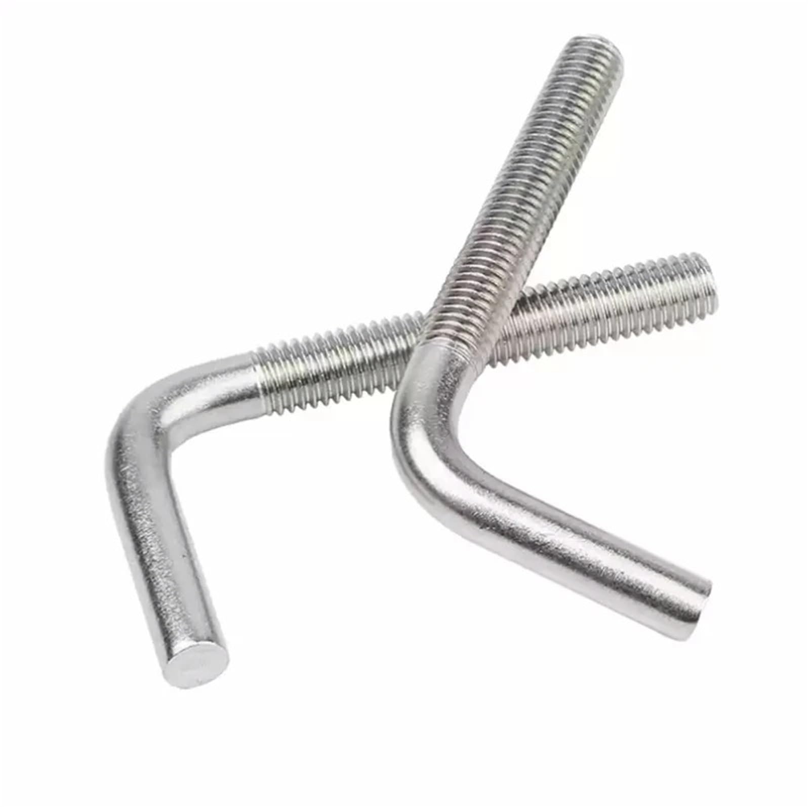 Ganchos En L De Tornillo 1-5 uds M4 M5 M6 M8 M10 M12 7/tornillo de perno anclaje ángulo recto en forma L acero inoxidable(M12x200mm(1pcs))