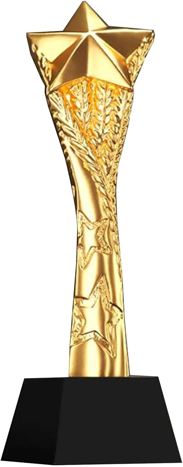 黄金の五芒星小麦トロフィー クリエイティブ優秀社員トロフィー 開店記念トロフィー 装飾品と賞品 トロフィー・メダル