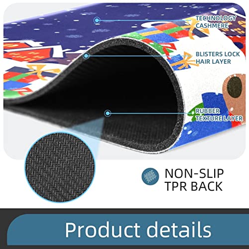 Vbfofbv Outdoor Rug, Washable Rug, Porch Rug Machine Washable, Indoor Outdoor Area Rug, Floor Mat For Farmhouse, Layered Door Mats, Living Room, Cartoon Christmas Happy Moose #TOP1