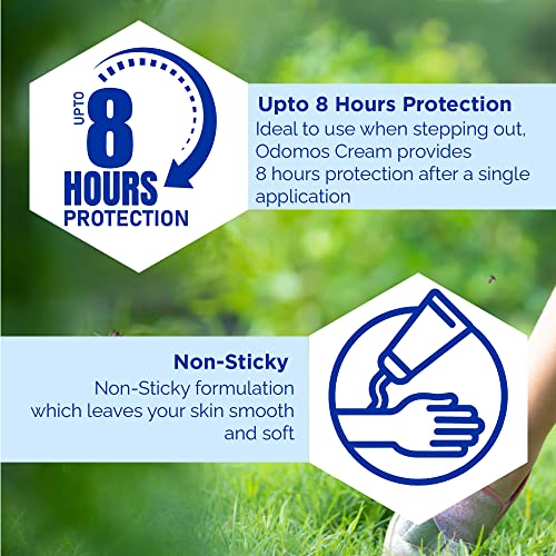 DABUR Odomos Non-Sticky Mosquito Repellent Cream With Vitamin E & Almond - 50G, Protection From Mosquitoes, 8 Hours Protection, Protection Against Dengue, Malaria & Chikungunya,... - Image 6