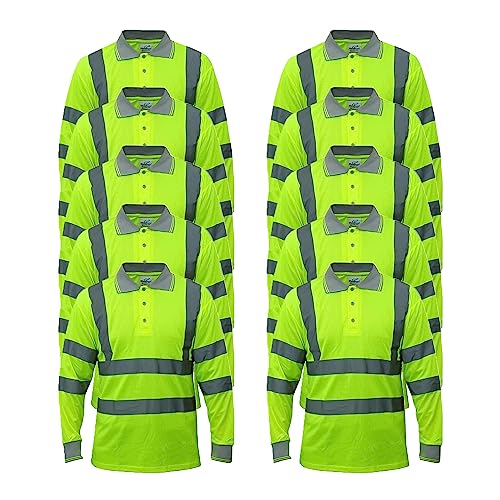 Warnschutz T-Shirt Langarm - Reflektierendes Arbeitshemd Für Sichtbarkeit