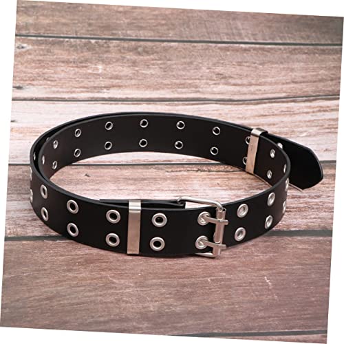 Man Belt Double Rows Holes Belt Vintage Belt Statement Belts for Women Dress Waist Belt Waist Belt for2