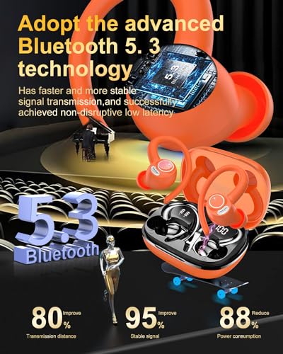 Wireless-Earbuds-Bluetooth-53-Headphones-Sport-2024-Wireless-Earphones-with-Earhooks-HiFi-Stereo-Deep-Bass-with-ENC-Mic-40H-Dual-LED-Display-IPX7-Waterproof-Ear-Bud-for-Small-Ear-RunningWorkout