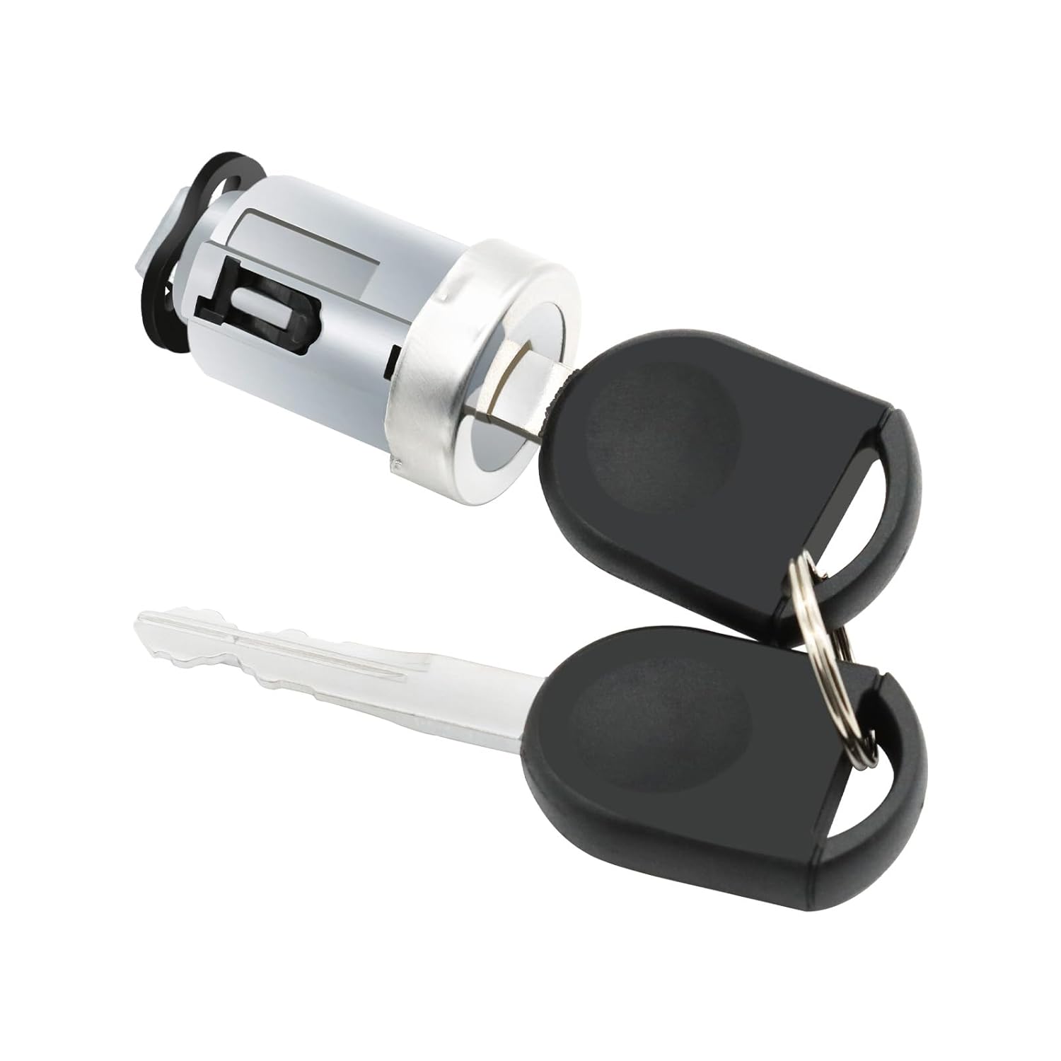 Ignition Switch Lock Cylinder with 2PCS Transponder Chip Keys Compatible with Ford F150 F250 F350 Focus Escape Expedition Mazda Tribute Lincoln Aviator Replace# 4L3Z11582BB