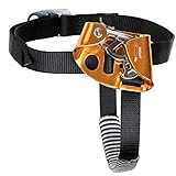 Ascensor de pie ajustable, portátil, izquierdo/derecho, cuerda para escalada de árboles, hecho de aluminio de aviación, compatible con cuerda de 8 a 13 mm