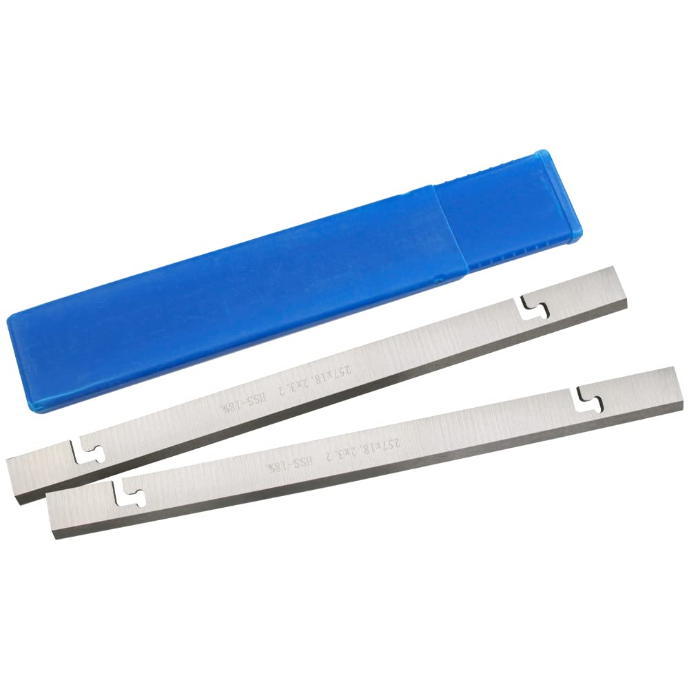 5 pares de cuchillas cepilladoras de madera HSS de 257 mm, cepilladora de 257 x 18,2 x 3,2 mm de espesor for COD1500PT
