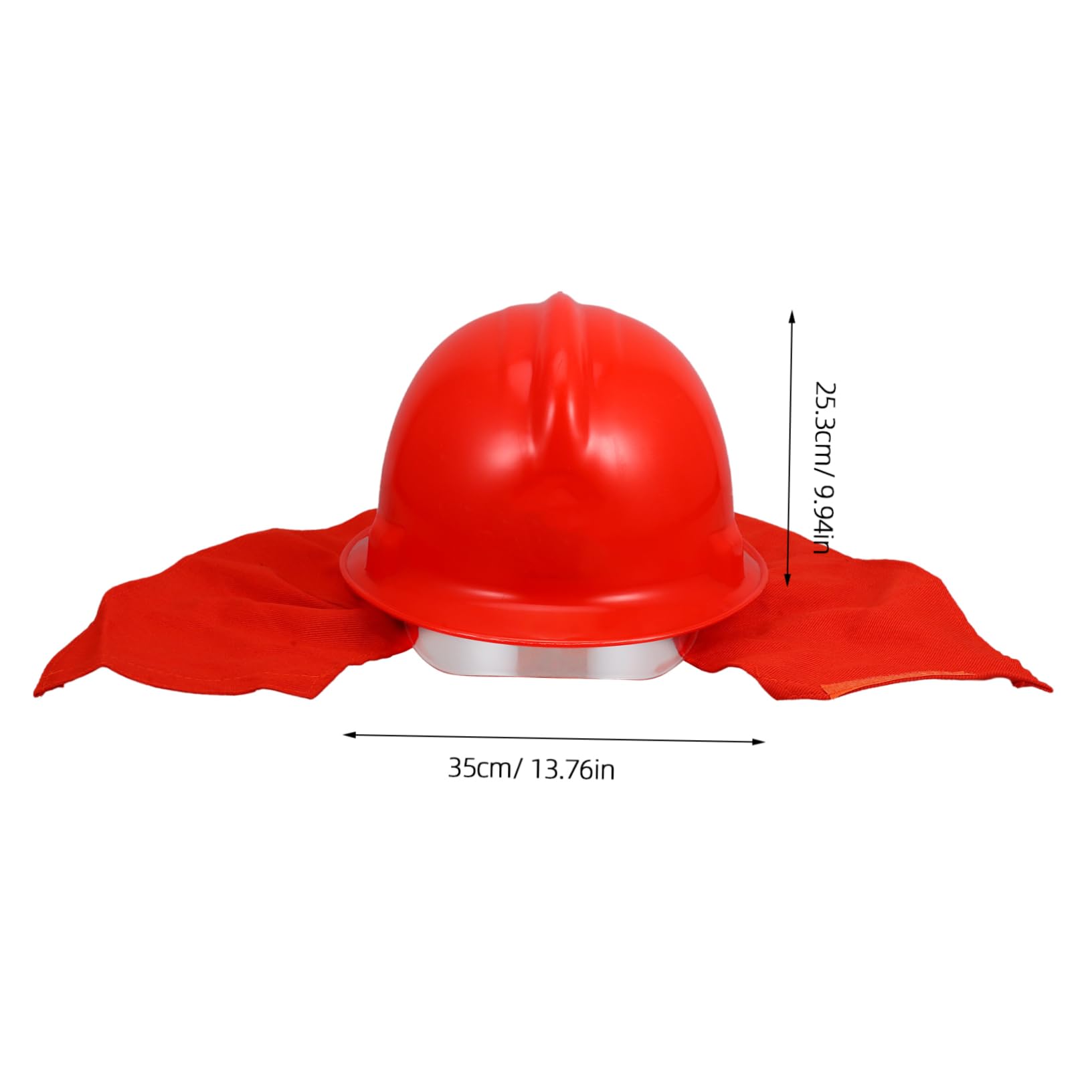 Casco Antincendio Rosso in Abs, Elmetto Integrale per Vigili | Spegnimento e Situazioni D’emergenza, Pratico e Comodo, Struttura in Abs Stampato