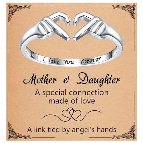 925SterlingSilver Heart Claddagh Rings for Women Adjustable White18KRose Gold Plated Irish Claddagh Ring Friendship Promise Love Heart Jewelry Rings Christmas Gifts for Women Friends Teen