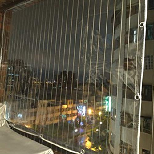 Lona transparente de PVC impermeable OKUOKA lona plástica para jardín 5
