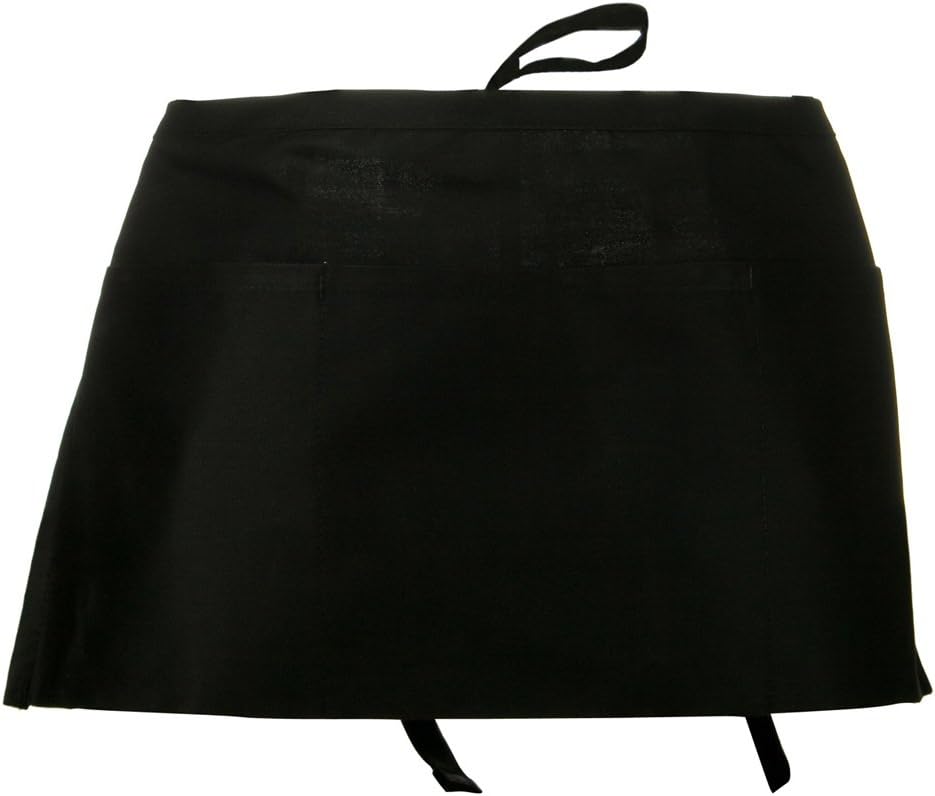 3 Pocket Waist Apron - Black W02S28B