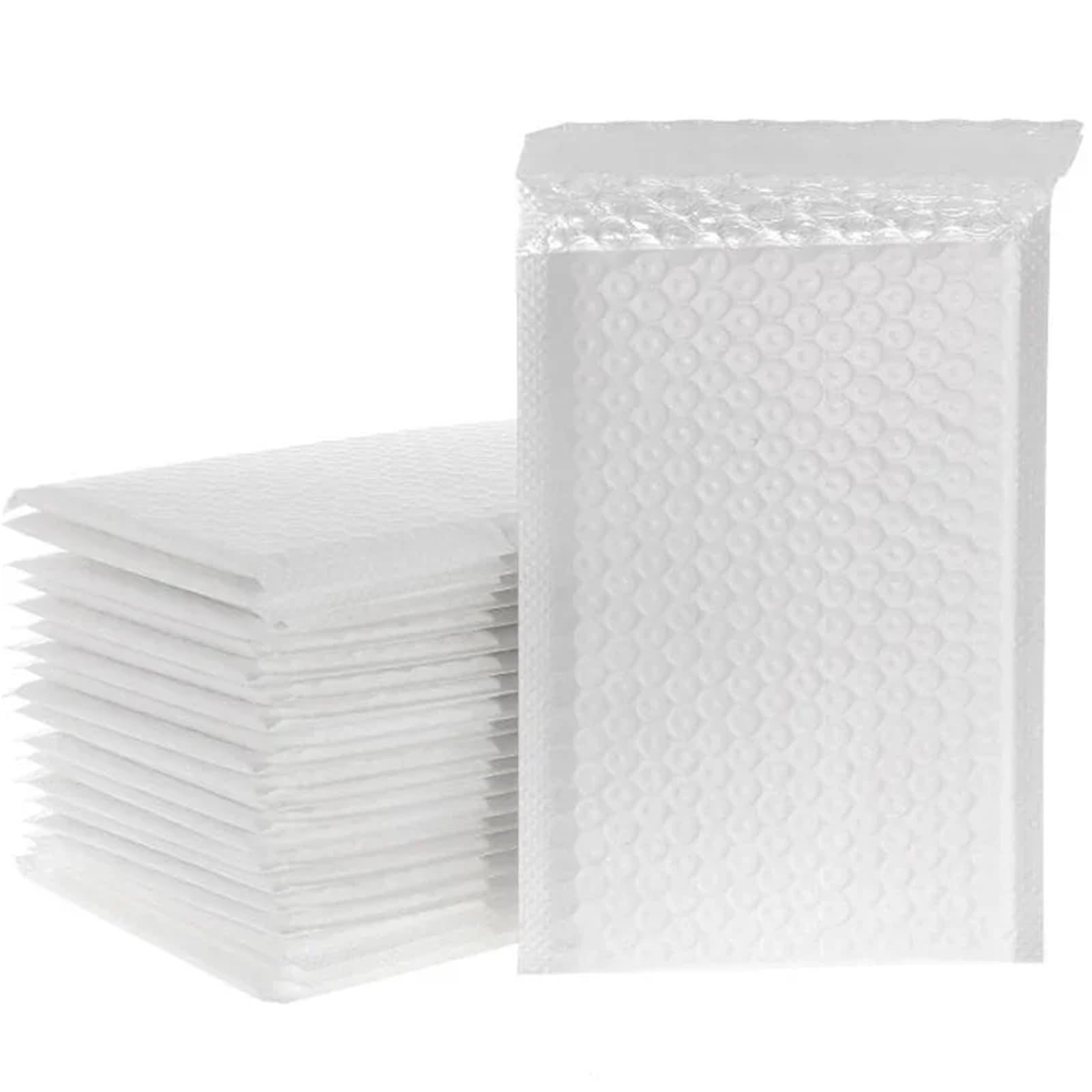 versandtaschen Weiße Luftpolstertaschen, gepolsterter Umschlagschaum for selbstverschließende Verpackungen(18x23cm 50pcs)