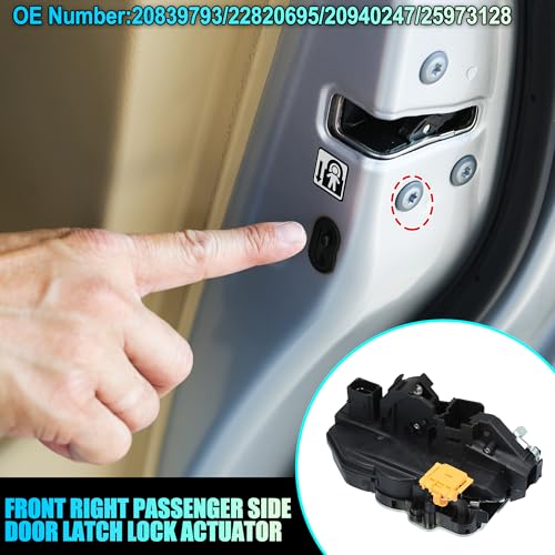 Image of uxcell No.20839793 /22820695 Front Right Passenger Side Door Latch Lock Actuator Assembly for GMC Acadia 2009-2016 for Chevy Traverse 2009-2017