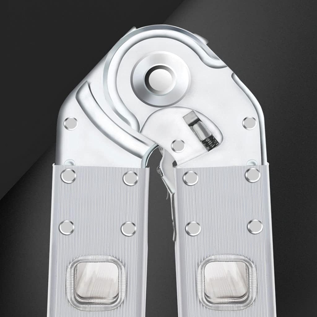 Telescoping Extension Ladder, Telescoping Ladders Eight-Legged Ladder Household Folding Telescopic Engineering Double-Sided Herringbone Thickening Ladder Lifting Aluminum Alloy for