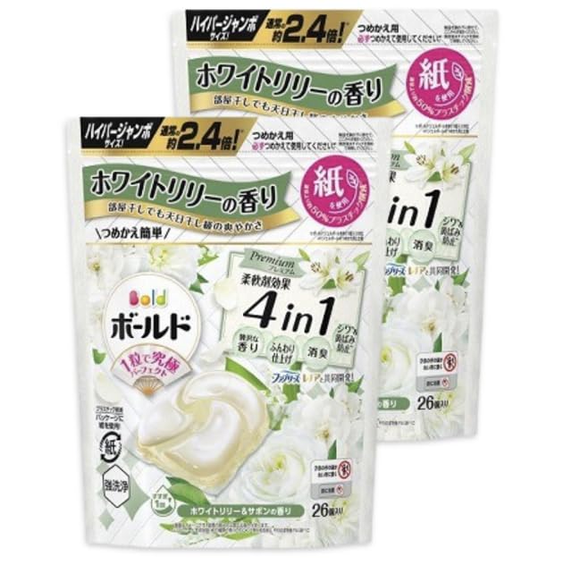Amazon | 【販路限定】ボールド ジェルボール4D ホワイトリリー&サボン