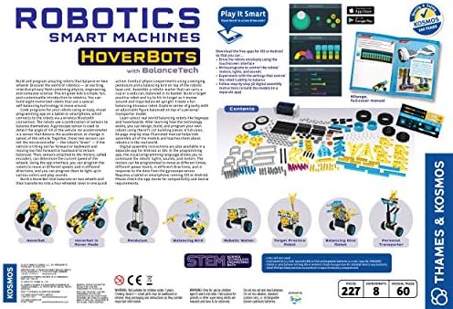 Thames & Kosmos Robotics: Smart Machines – HoverBots w/BalanceTech STEM Experiment Kit | Build 8 Self-Balancing Robots | Color Manual & 3D Digital Assembly Instructions | Requires Tablet, Smartphone 2 51WESMEvzXL. AC