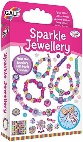 Galt Toys, Sparkle Jewellery, Craft Kit for Kids, Ages 5 Years Plus
