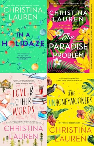 Christina Lauren Bestselling 4-Book Collection - In a Holidaze, The Paradise Problem, Love and Other Words, The Unhoneymooners