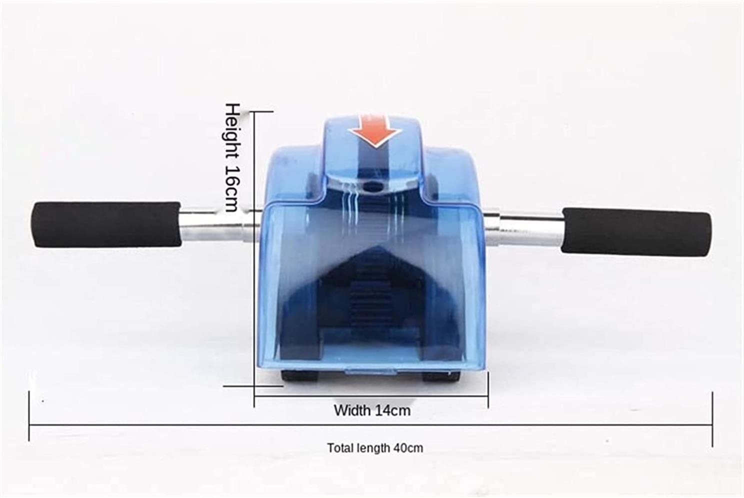 Roller Wheel Exercise Equipment Abdominal Exercise Roller Four Wheel Muscle Exerciser Fitness Training Equipment for Gym Home (Color : Blue)