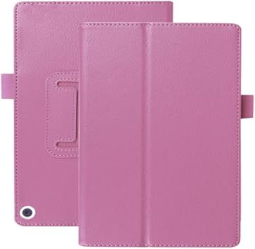 for Amazon All-New Kindle Fire HD8 Plus 10th 12th Generation 2020/2022 Release Smart Cover, Ultra Slim Folio Stand Auto Sleep/Wake Up Leather Case for New Fire HD 8 2020 2022 Li-Pink