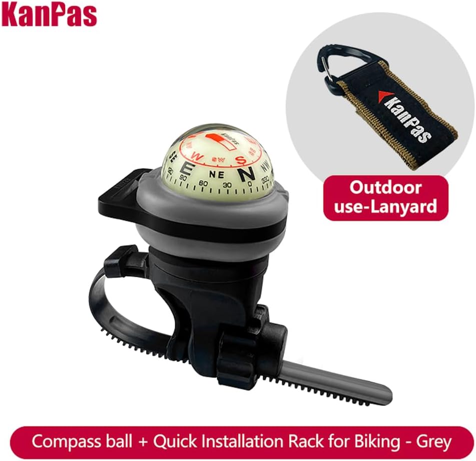 KanPas CAB-30L Luminous Detachable Compass Ball for Bicycle Motorcycle and Hiking