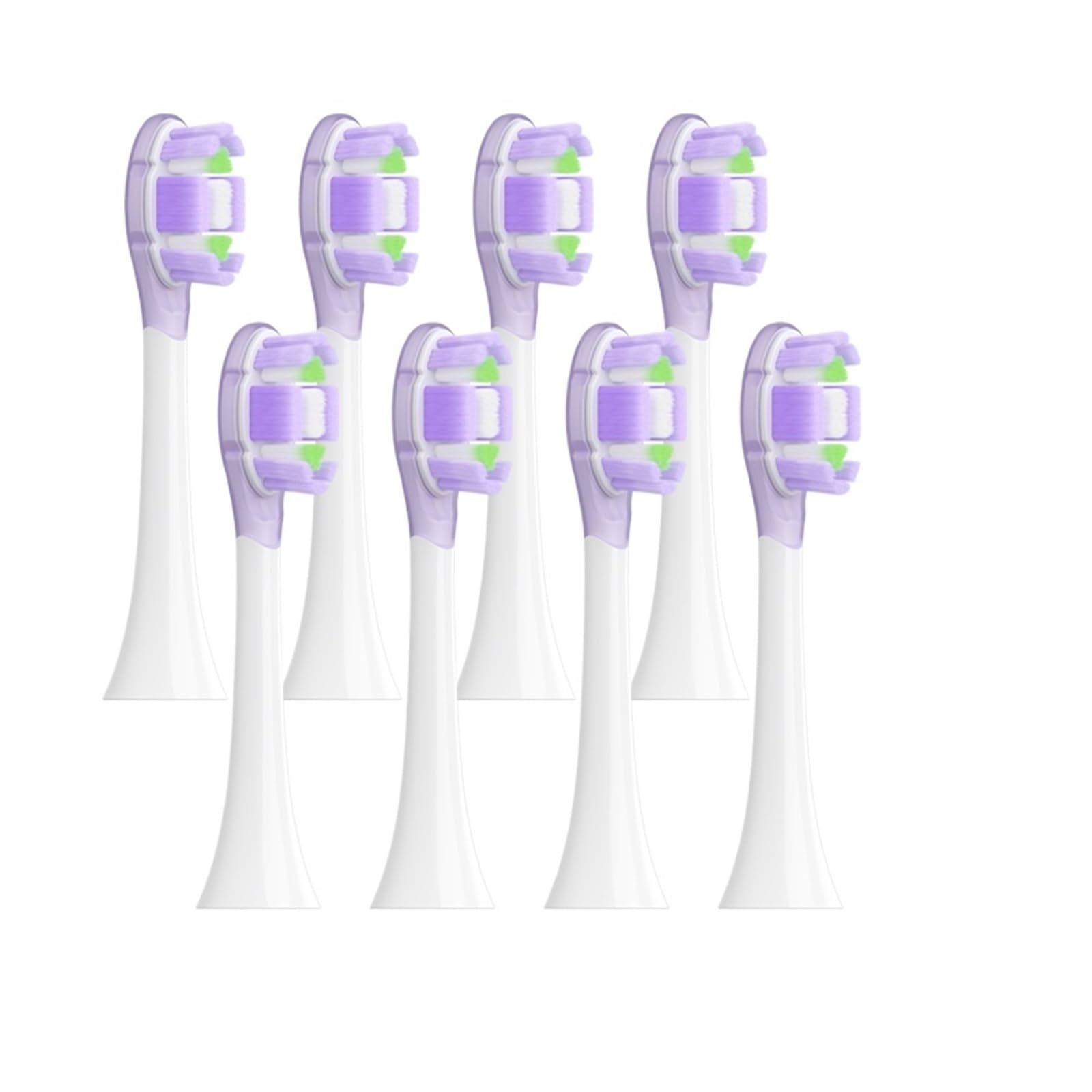 Testine di ricambio da 8 pezzi for confezione sigillata for spazzolino da denti MES609/610(8 PCS PURPLE)