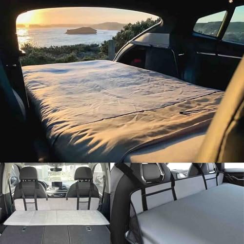 (Schwarz) SUV Campingbedarf mit flachem Kofferraum, z.B. für Tesla Modell Y, RAV4, CRV, X-Trail, Outback