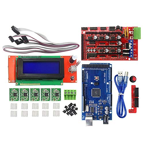 Lysee 3D Printer Parts & Accessories - 3D Printer Kits Ramps 1.4 2004 LCD Screen A4988 NK-Shopping - (Color: Green)