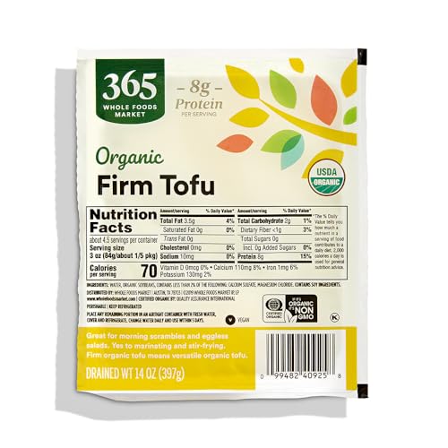 365 by Whole Foods Market, Organic Firm Tofu, 14 oz