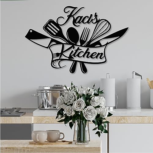 Custom Kitchen Name Sign, Kitchen Signs Wall Decor, Personalized Kitchen Words