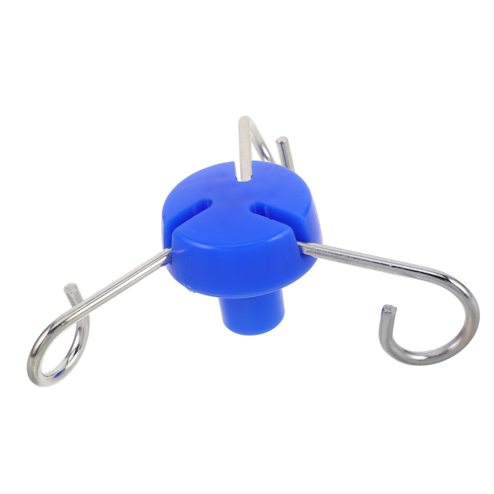 Vaguelly Gancio Per Supporto Infusione 3 Ganci in Acciaio Resistente, Accessorio Portatile e Rimovibile Per Rack Flebo Ospedaliero, Montaggio Veloce Su Palo Verticale Per Ambienti Medici