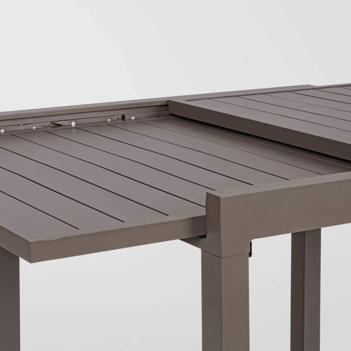 Yellowshop - HILL Tavolo da giardino quadrato allungabile per esterno in alluminio L90/180xP90xH74 cm HILDE Antracite, Bianco o Coffee (Coffee)