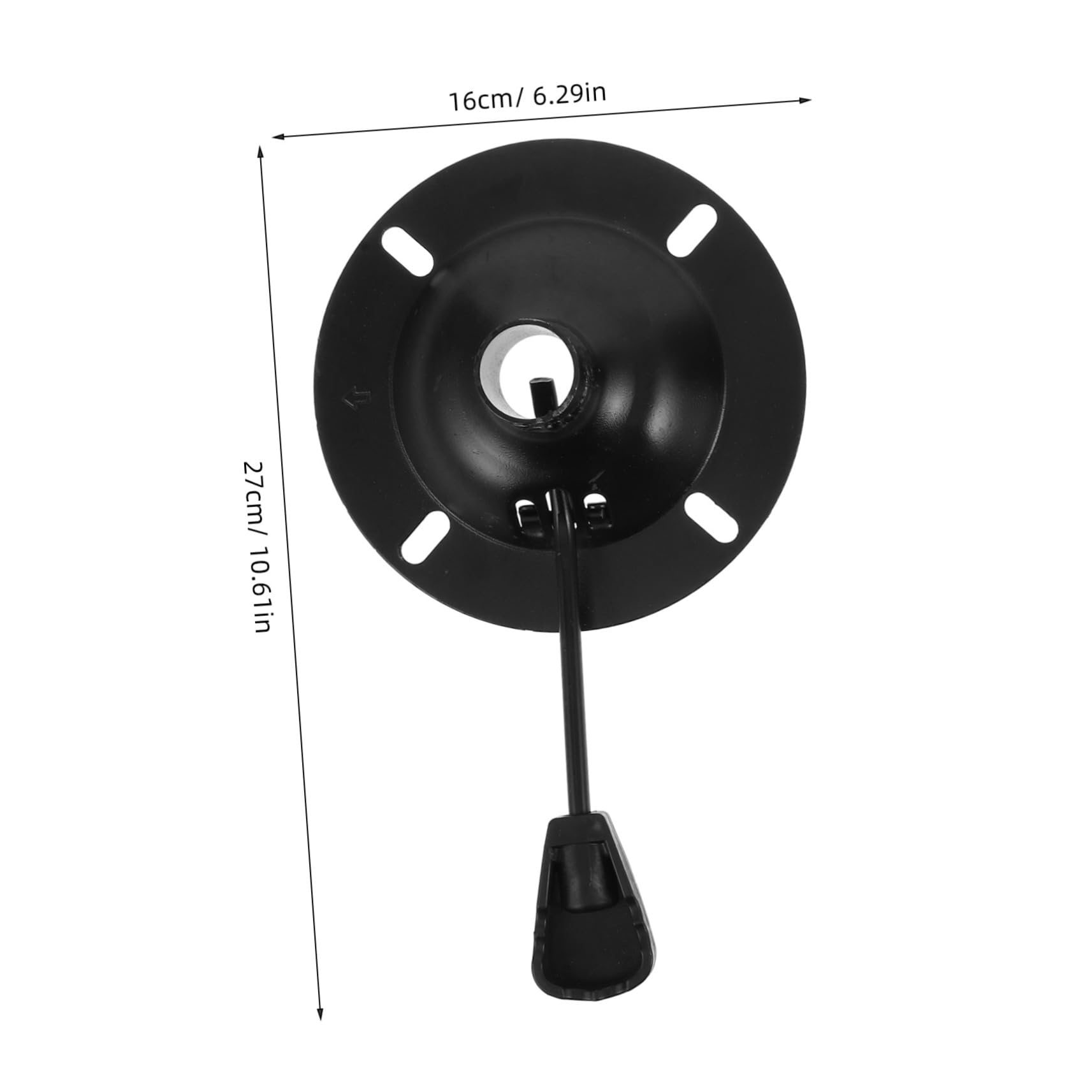 STOBOK 2 Piezas de Placa Base Giratoria para Silla de Oficina, Accesorio de Hierro Fácil de Instalar, Repuesto para Mecanismo de Control de Inclinación