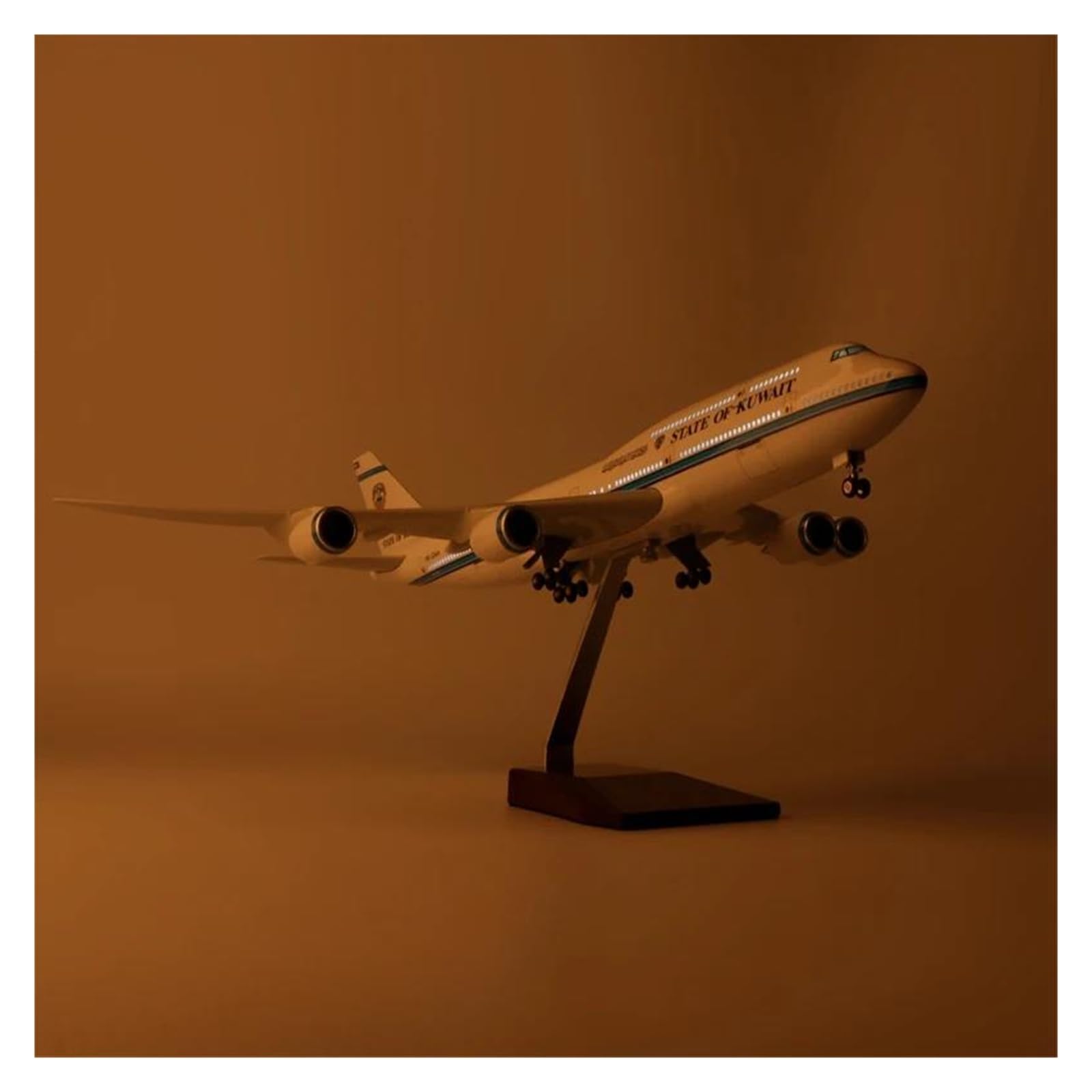 Maquette avion Jouet 747 Kuwait 47cm cadeau idéal passionné