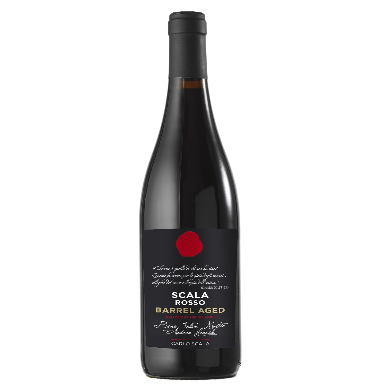 Carlo Scala Scala Rosso Barrel Aged Rotwein Rot Trocken Italien inkl. FeinWert E-Book (1 x 0,75l)