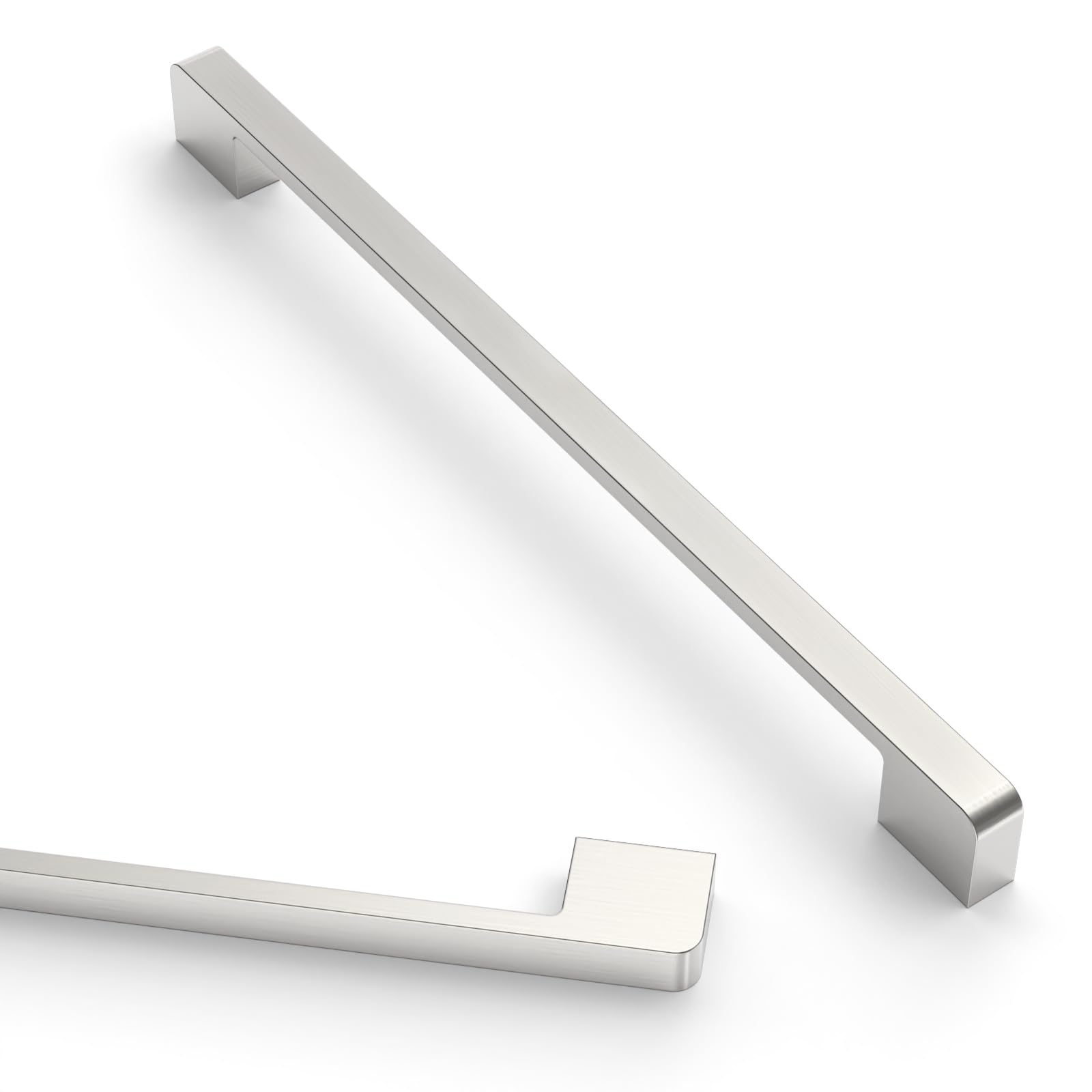 Asidrama Küchenschrankgriffe, gebürstetes Satin-Nickel, 320 mm, für Küchenschrank, Schublade, 10 Stück