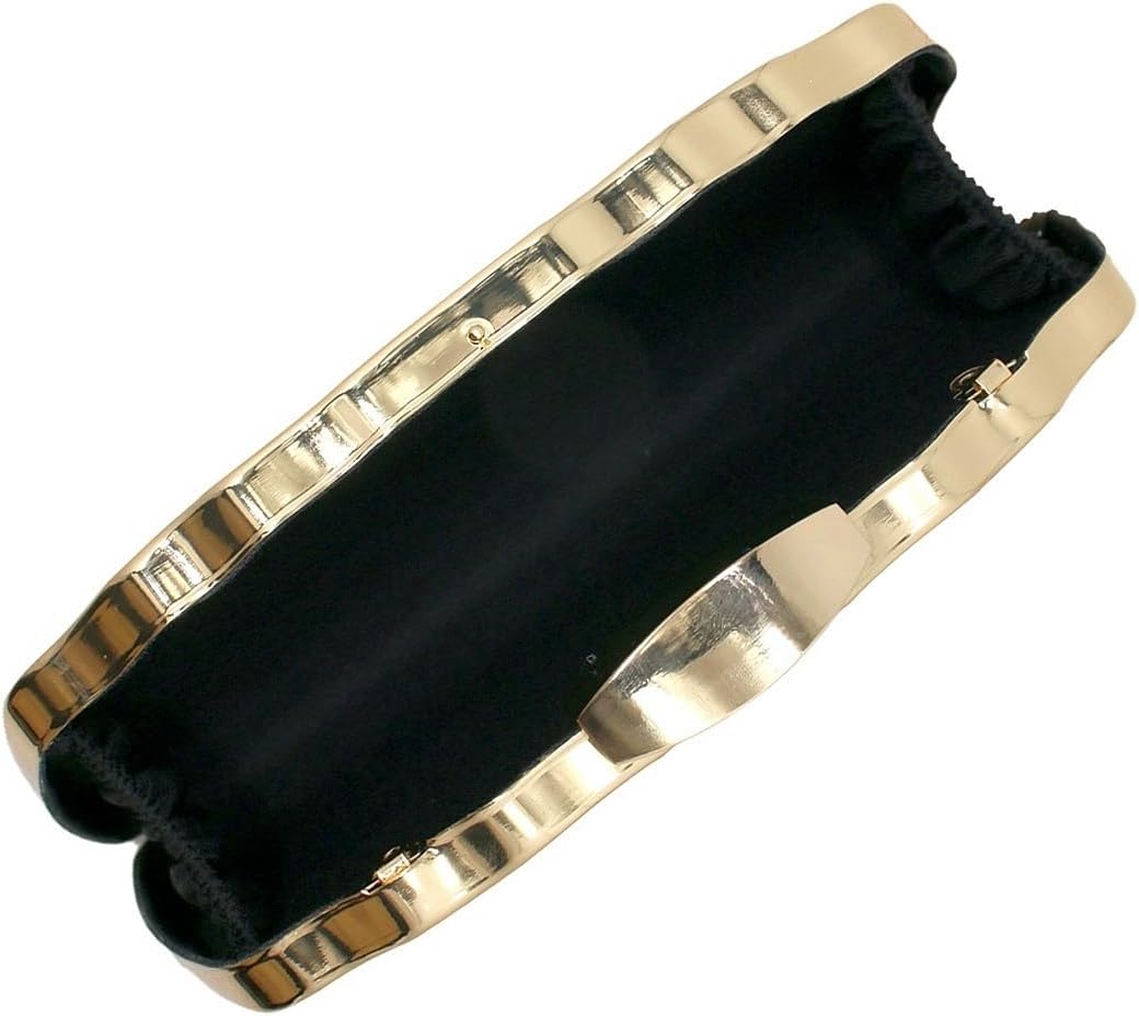 Women Sparkly Clutch Purse Unique Metallic Evening Bag Metal Box Handbag Purse Wedding Party Clutch Shoulder Bag - Image 5