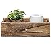 Y&ME YM Nice Butt Bathroom Decor Box, Farmhouse Wooden Bathroom Box, Wooden Rustic Toilet Paper Holder, Funny Home Decor Box for Bathroom, Kitchen, Table and Counter (Brown)