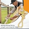 1T Cable Puller Clamp, 0.5/1/2/3T Steel Wire Rope Puller Clamp, Multifunctional Pulling and Tightening Tool for High-Altitude wires (2.5-16mm/1/10 -4/5), 2204Lbs wire Drawing Tool Cable Clamp