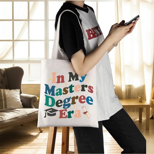 Image of ENSIANTH In My Masters Degree Era Handbag Masters Degree Gift Masters Grad Tote Bag Graduate Student Gift Postgraduate Gift