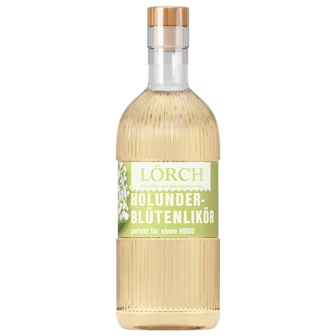 Lörch Holunderlikör aus dem Schwarzwald - der leckere Holunderblüten Likör, ideal für Hugo| alc. 20% vol | 1 x 0,5l