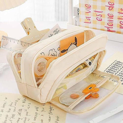 Lipski Big Capacity Pencil Case, 3 Compartments