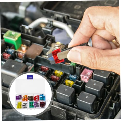 Kit de 50 fusibles automotrices mini coloridos (3 A - 40 A), repuestos para autos, RV y motorhomes miniatura 5