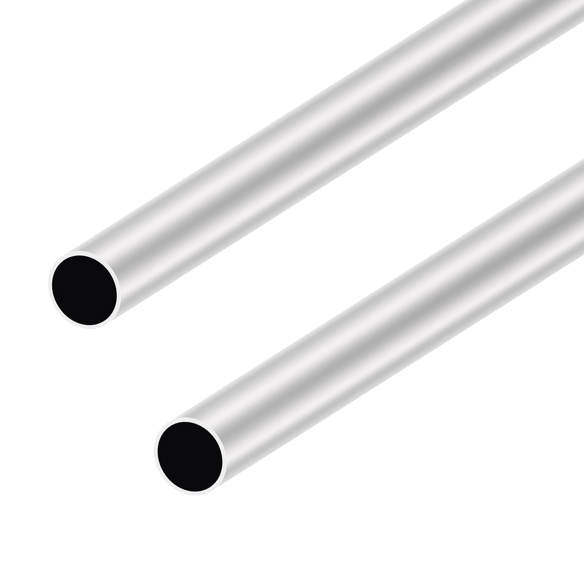 LAVMHAB 6063 Aluminum Tube 23mm OD x 21mm ID 1.0mm Wall Thickness 300mm Length, Aluminum Round Tubing Seamless Straight Pipes (2pcs)