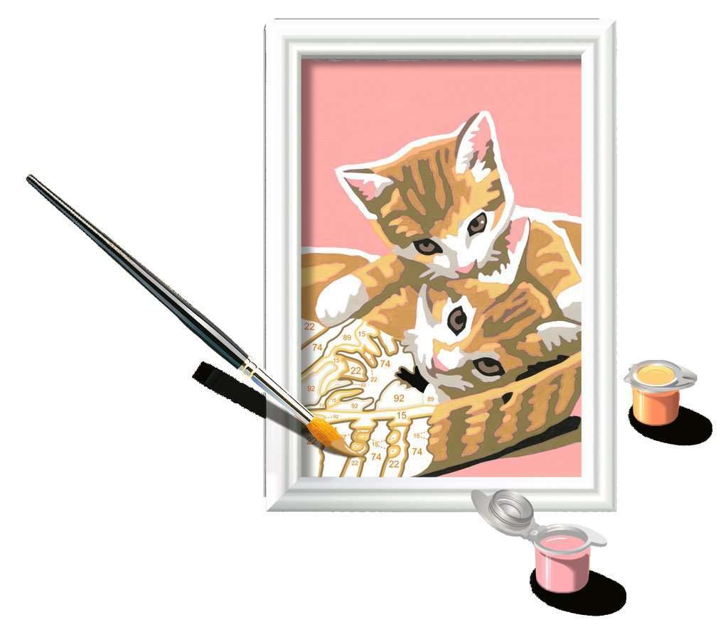 Ravensburger - Creart Series E Bunny With Balloons Kids Painting Kit Paint By Nu
