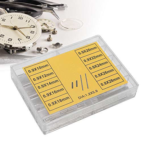 Watch Spring Pins, Watch Strap Watchband Tubes Pins for Watch Repairing Tubes Set Watchmakers Repair Tool Watch Crown Spare Parts Watch Stem