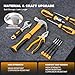 SOARFLY Upgradd 180 Piece Tool Set - Tool Box with 8V Cordless Drill, Hand Drill Set for Men & Women, Home Tool Kit with Hand Tools for House Repair, DIYers, Homeowners & Handymen