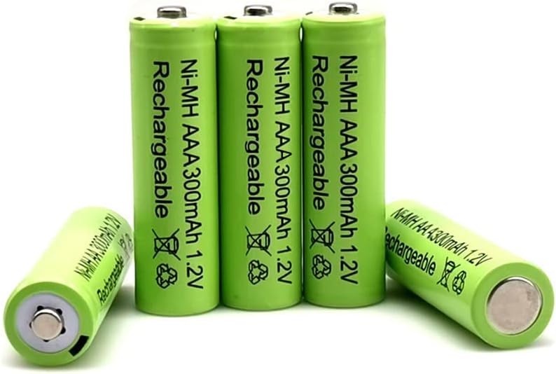 12 Pack 1.2v AAA 300mAh Ni-MH Rechargable Batteries for Solar Lights