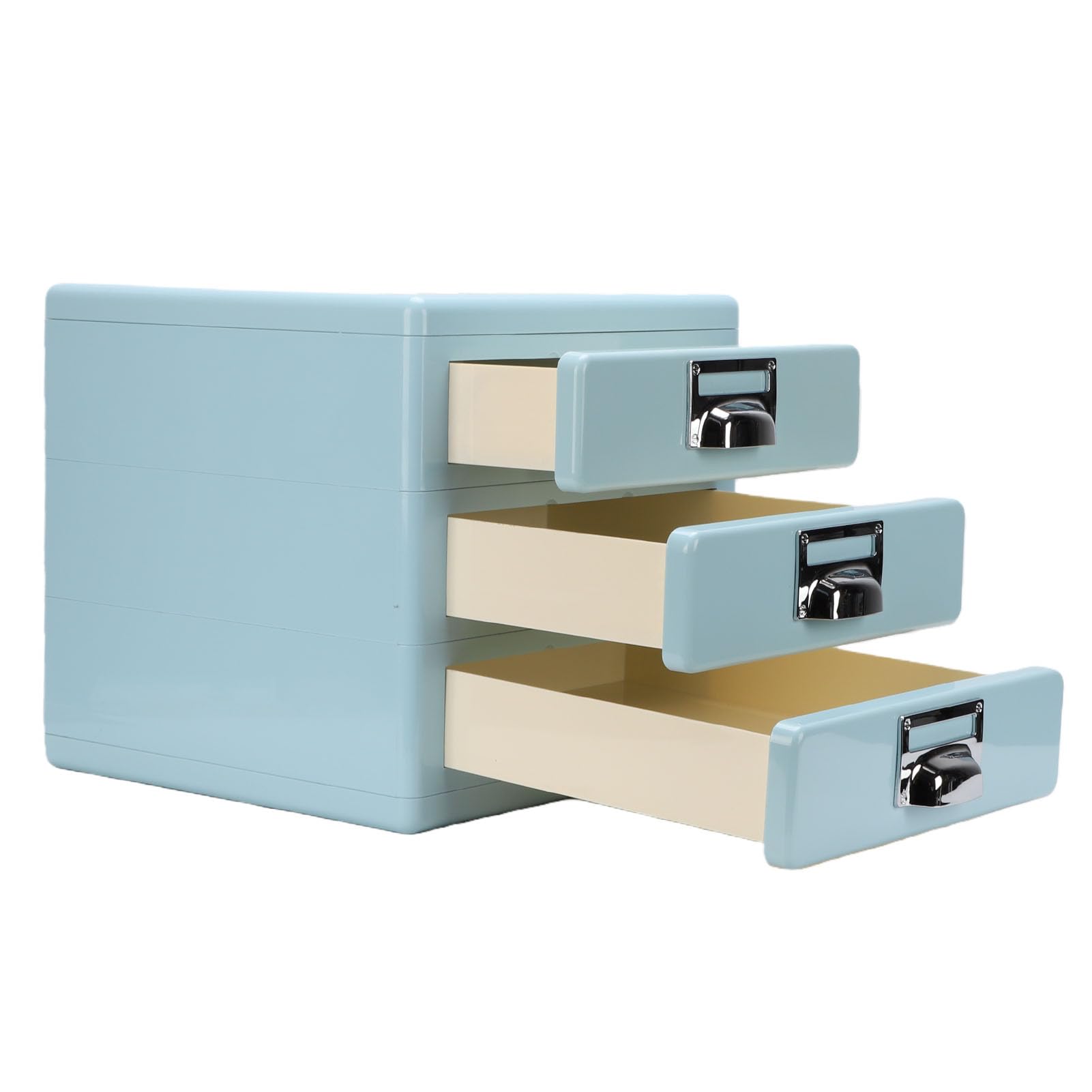 ASHATA Vintage 3 Schubladen Schreibtisch Organizer Aufbewahrungsschrank