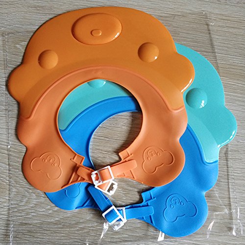 Richion Adjustable 2pcs Leak Proof Baby Bath Visor Baby