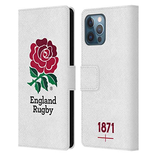 Funda Inglaterra Rugby iPhone 12 Pro Max con ajuste preciso de policarbonato y cuero sintético